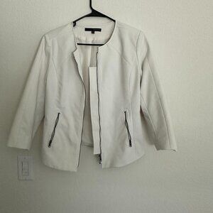 Harve Benard Ivory Moto Jacket Size M​